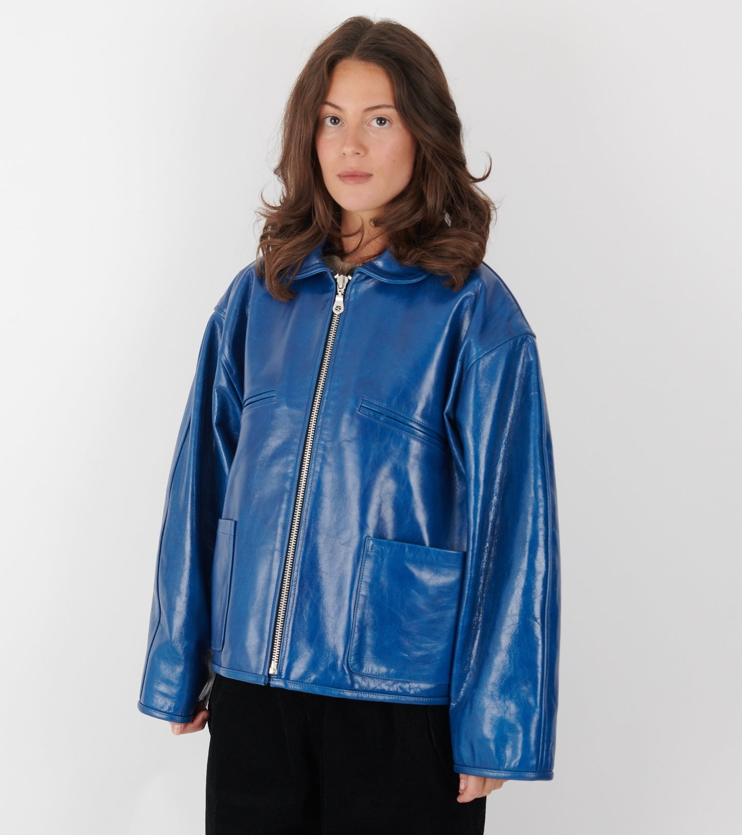 Leather Flying Jacket Canada Blue