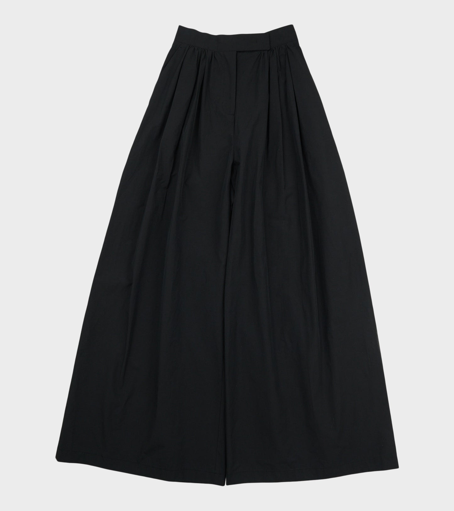 Shirring Banding Pants Black