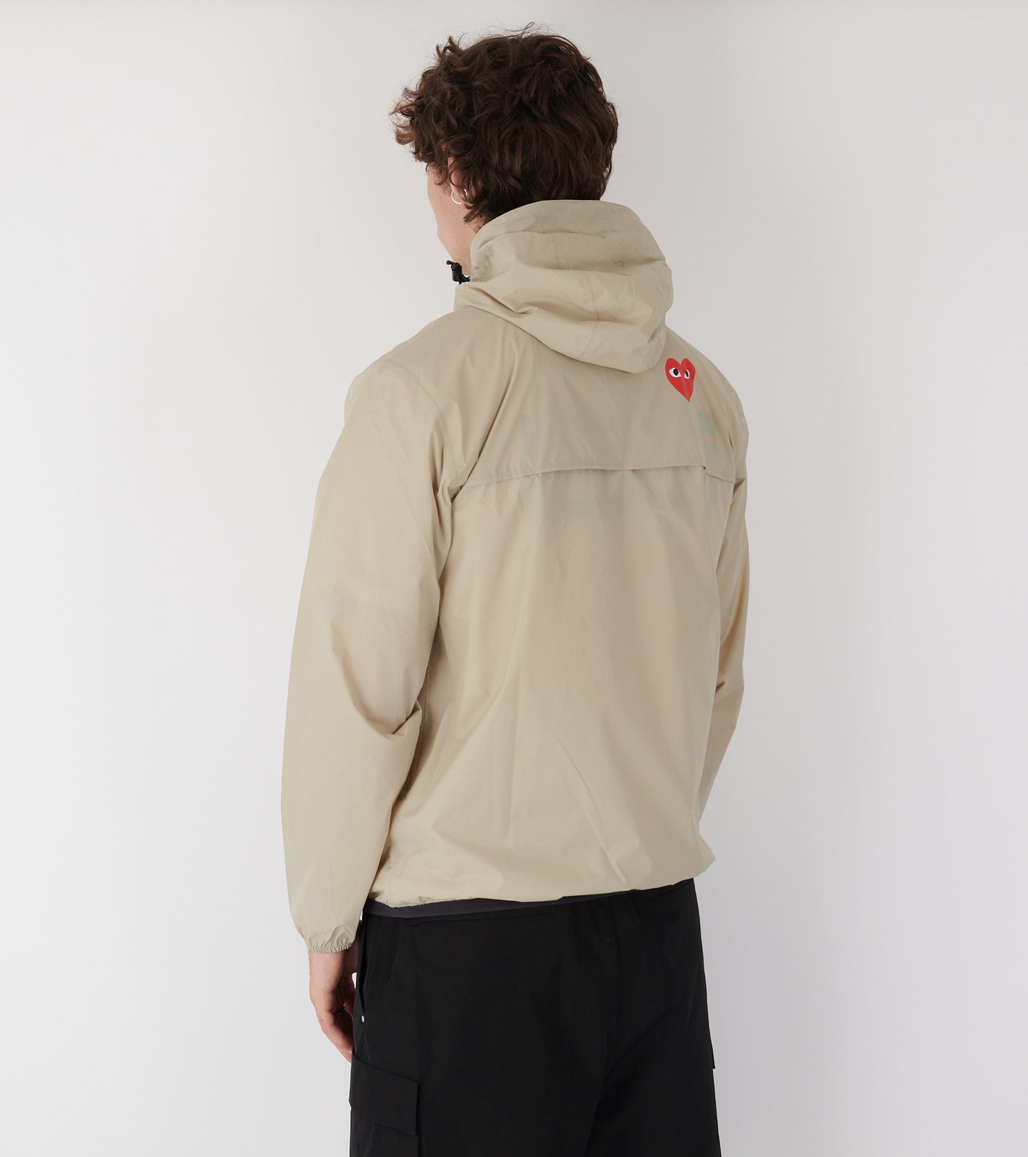 K-WAY Packable Half Zip Anorak Beige