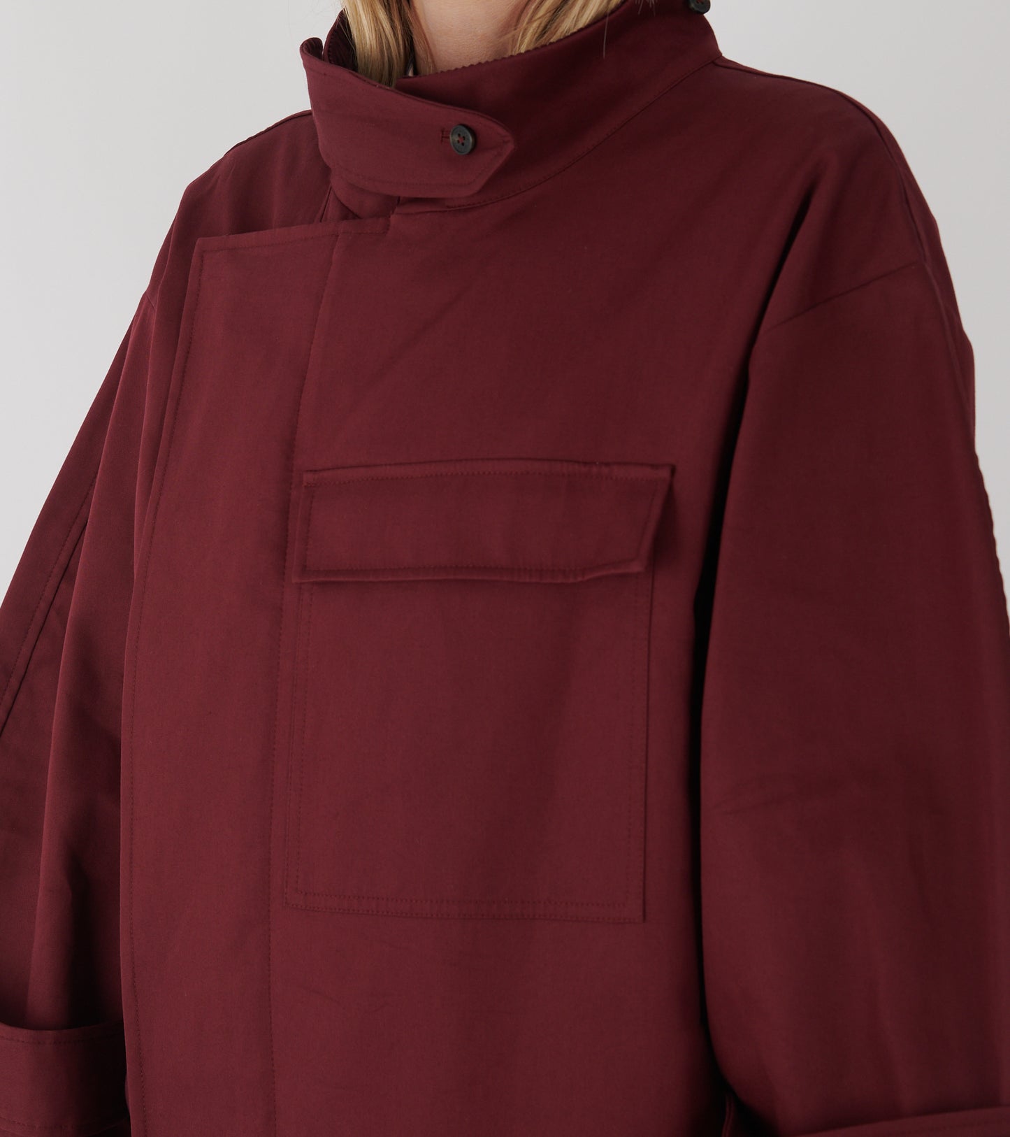 Water Resistant Coat Burgundy