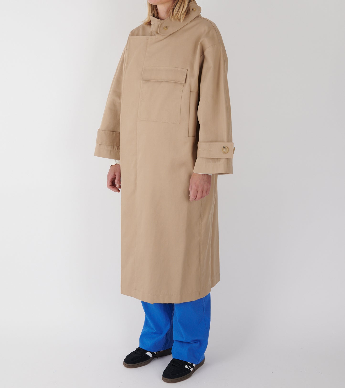 Water Resistant Coat Cool Beige