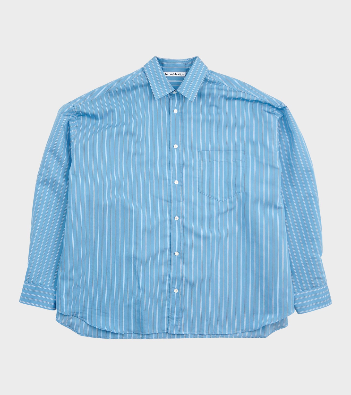 Button Up Striped Shirt Blue Multi