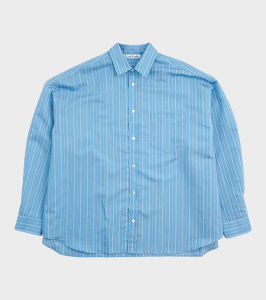 Button Up Striped Shirt Blue Multi