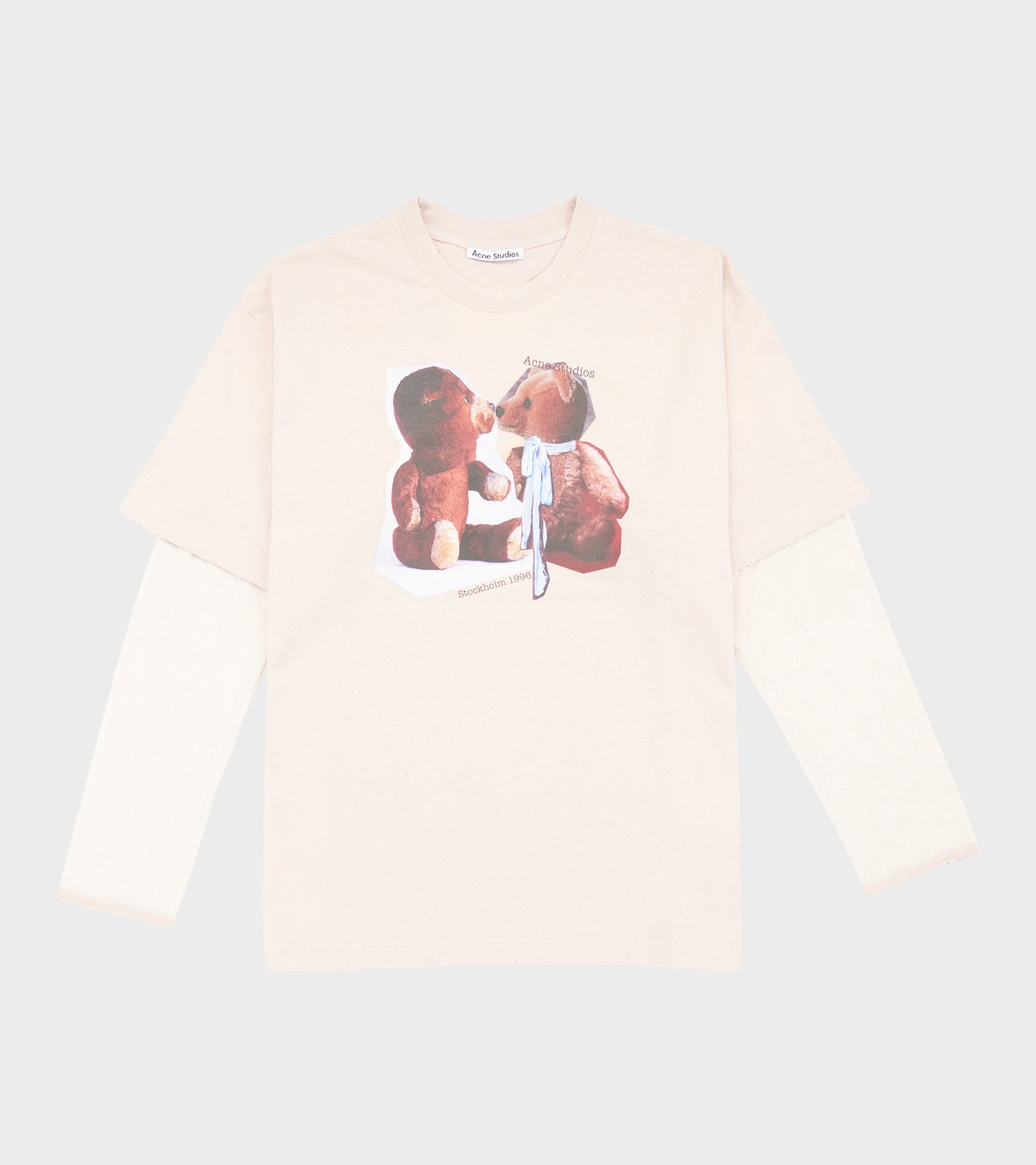 Layered Print T-shirt Violet Pink
