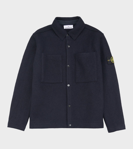 Wool Overshirt Dark Navy