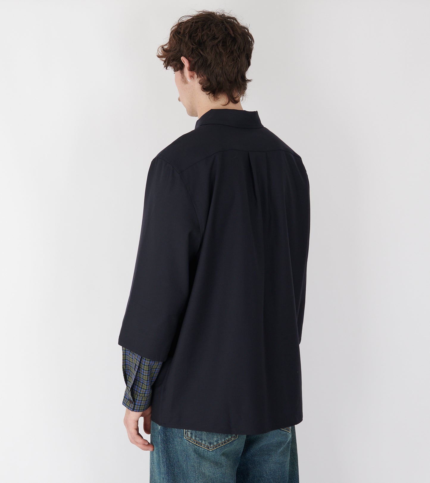 Blou Shirt Tropical Navy