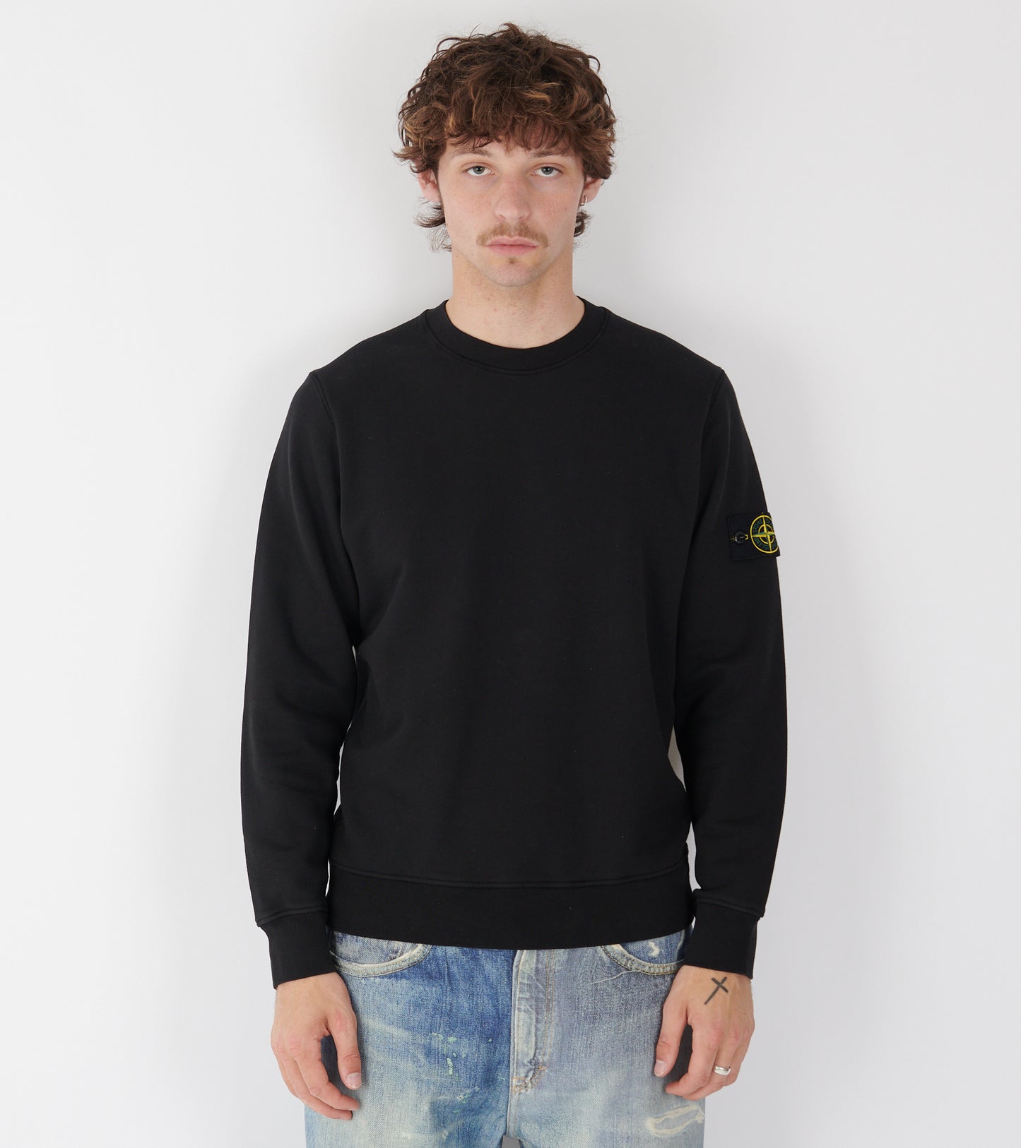 Patch Regular Sweatshirt Black