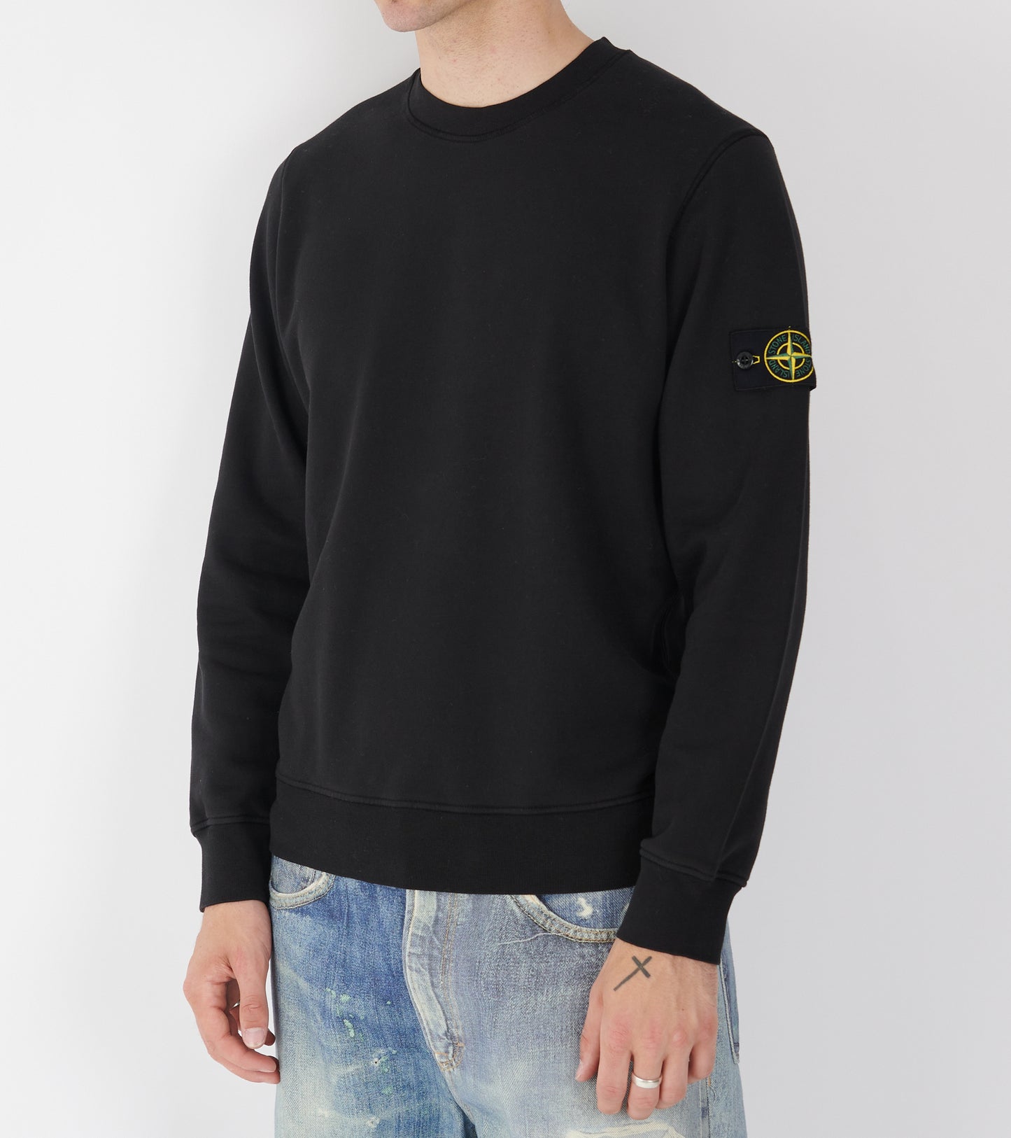 Patch Regular Sweatshirt Black