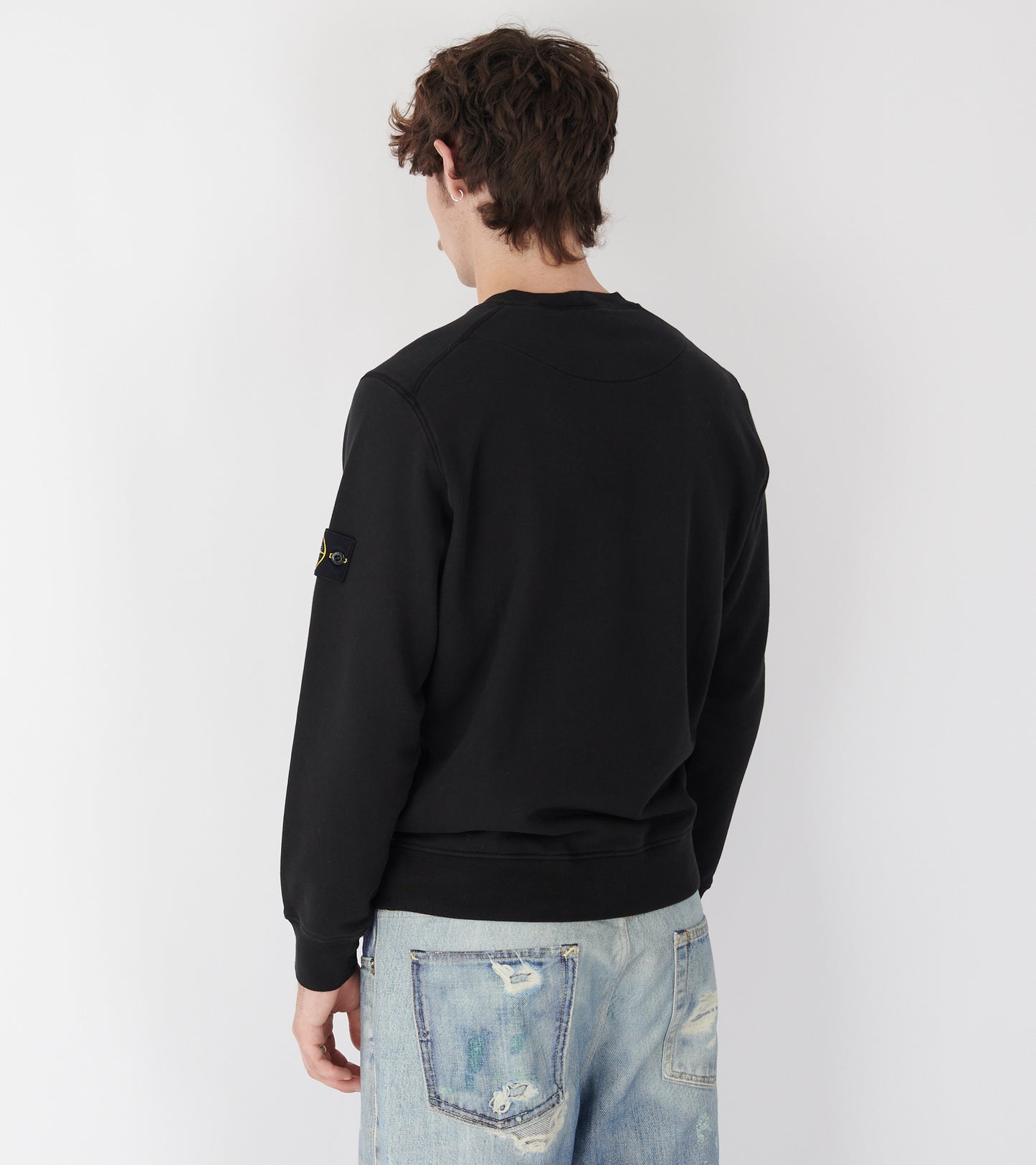 Patch Regular Sweatshirt Black
