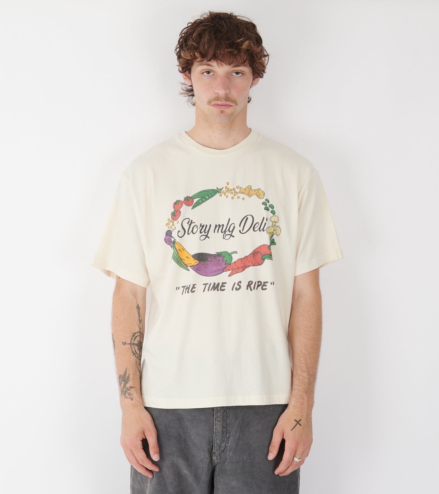 Grateful Tee S/S Ecru Story Deli