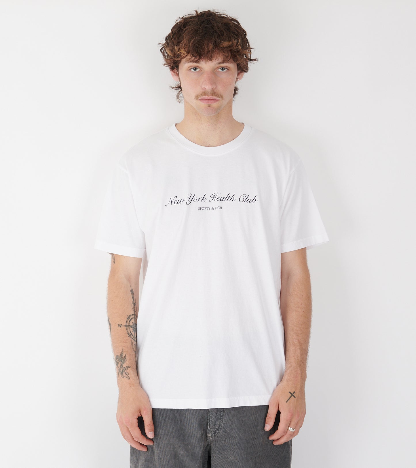 NY Health Club T-shirt White/Navy