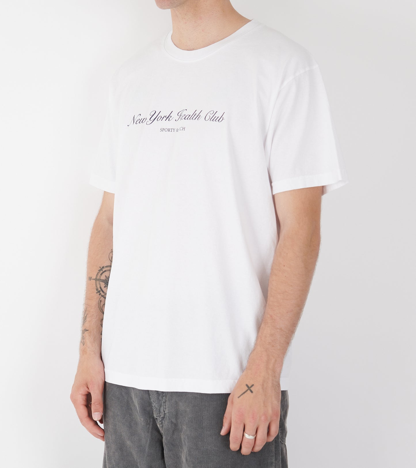 NY Health Club T-shirt White/Navy