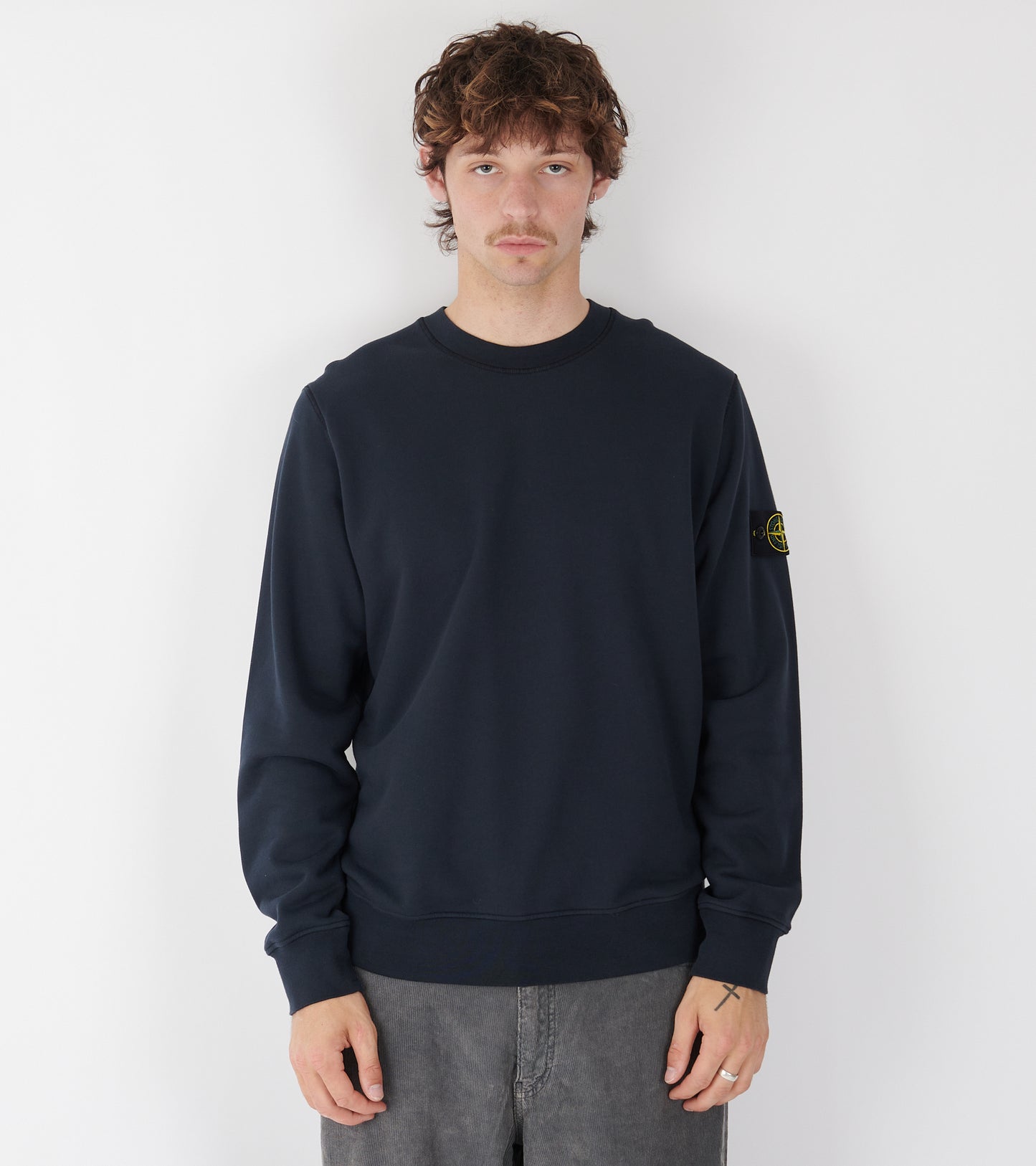 Patch Regular Sweatshirt Navy