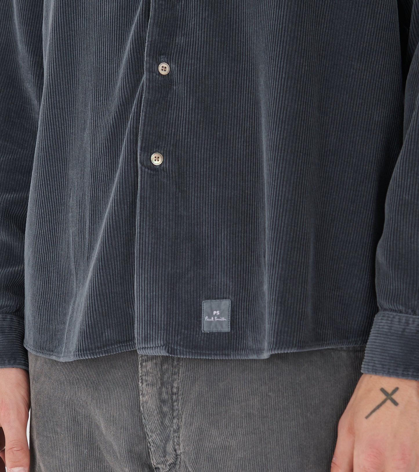 Corduroy Shirt Dark Grey