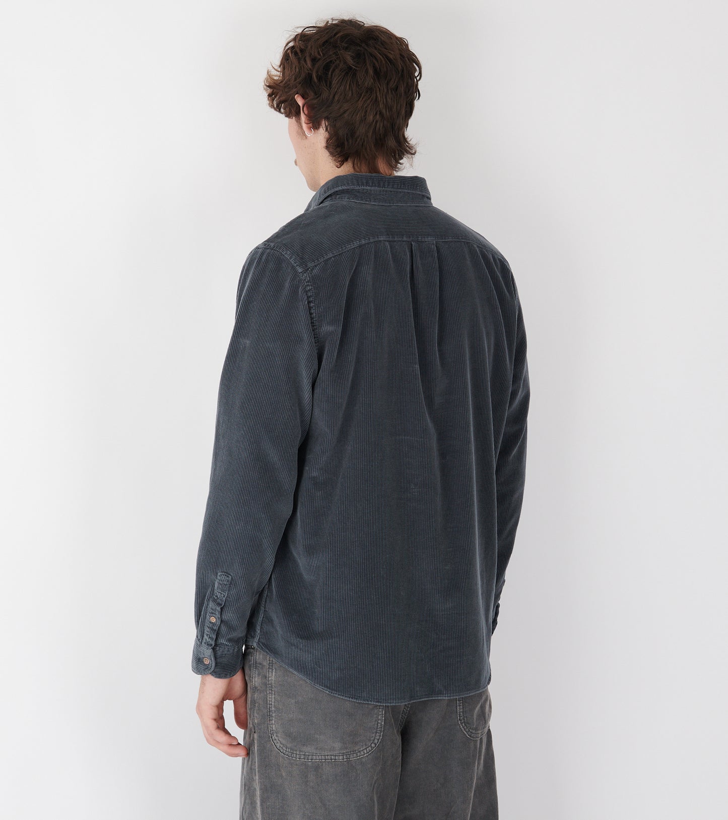 Corduroy Shirt Dark Grey