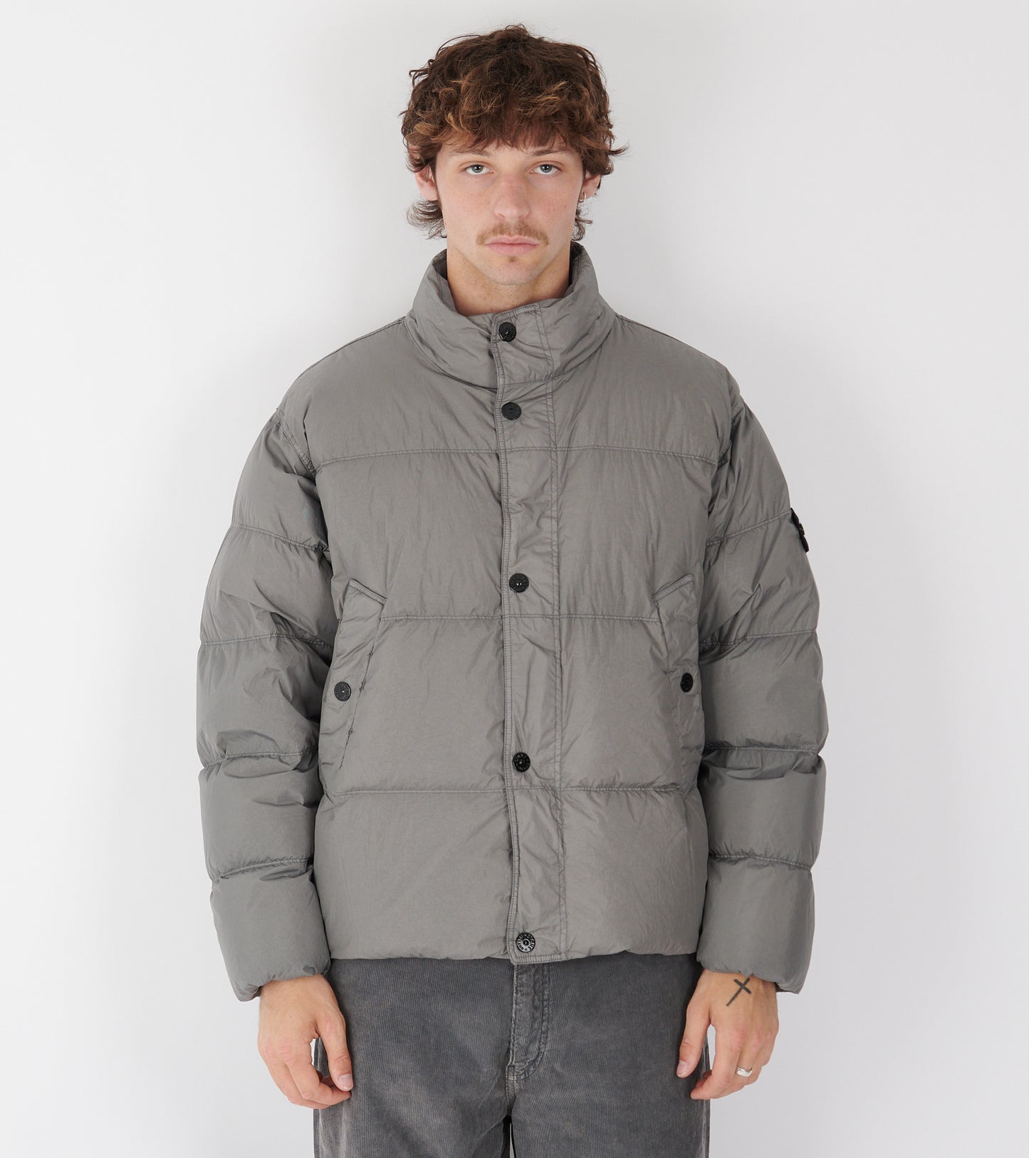 Garment Dyed Crinkle Reps NY Jacket Grey