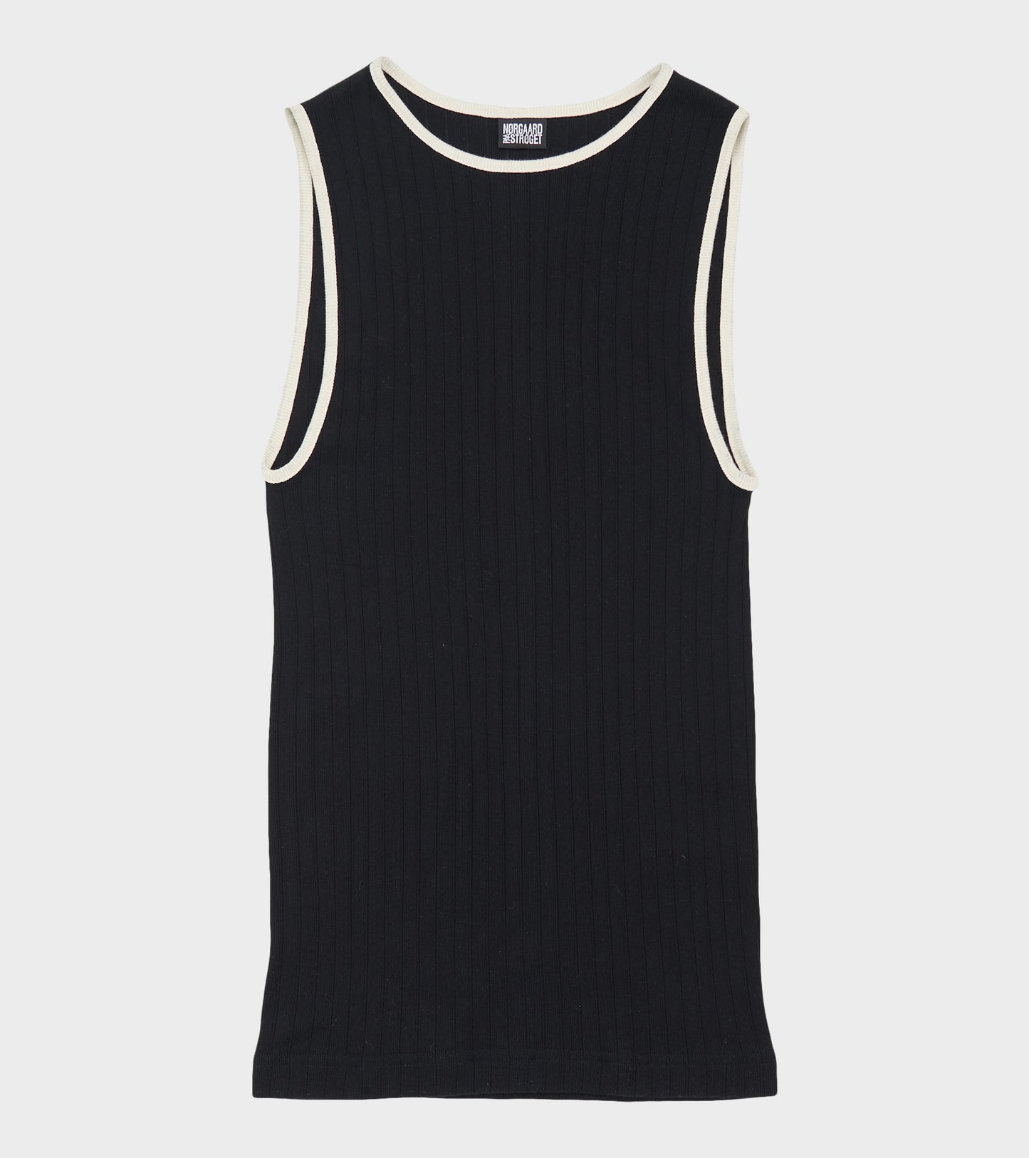101 Tank Top Kontrast Black/Ecru