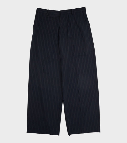 Pinstripe Trousers Navy