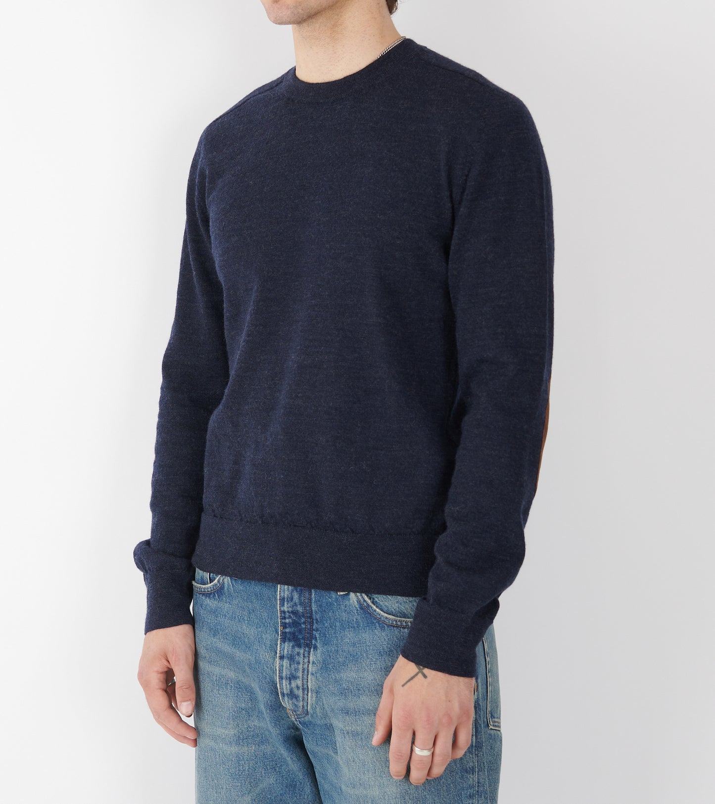 Wool Crewneck Dark Navy