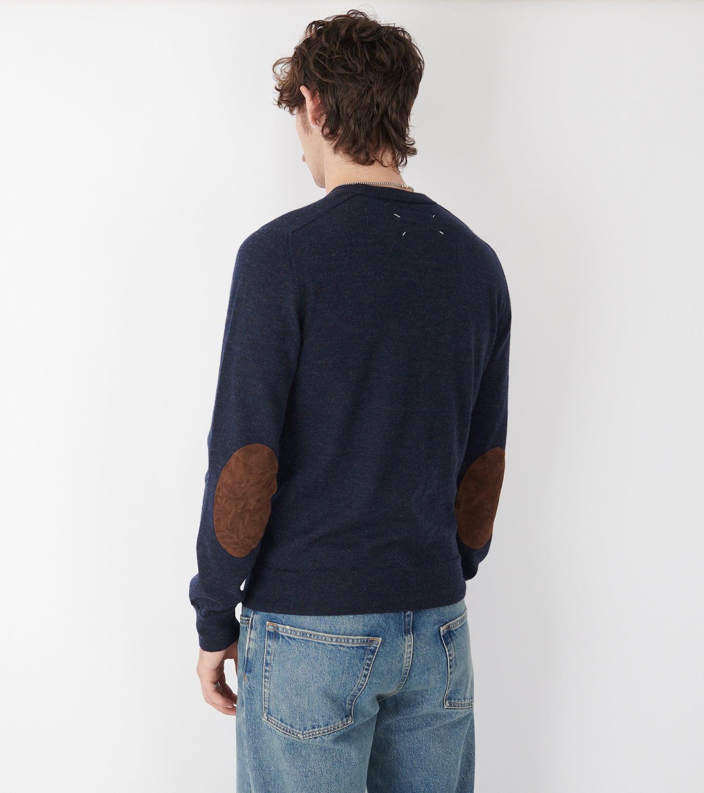 Wool Crewneck Dark Navy