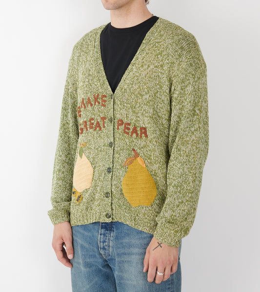 Twinsun Knit Cardigan Green Pears