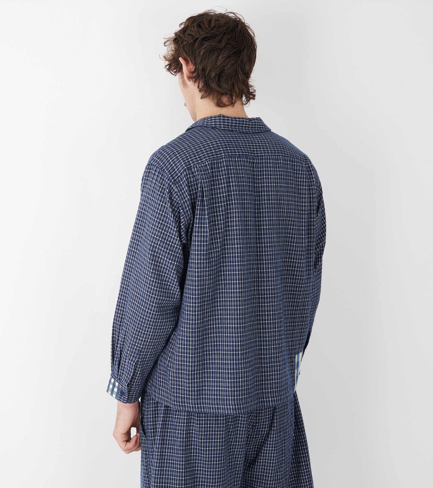 PA Shirt L/S Indigo Picnic