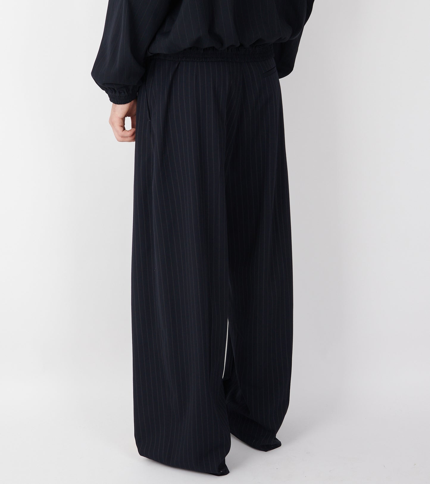 Pinstripe Trousers Navy