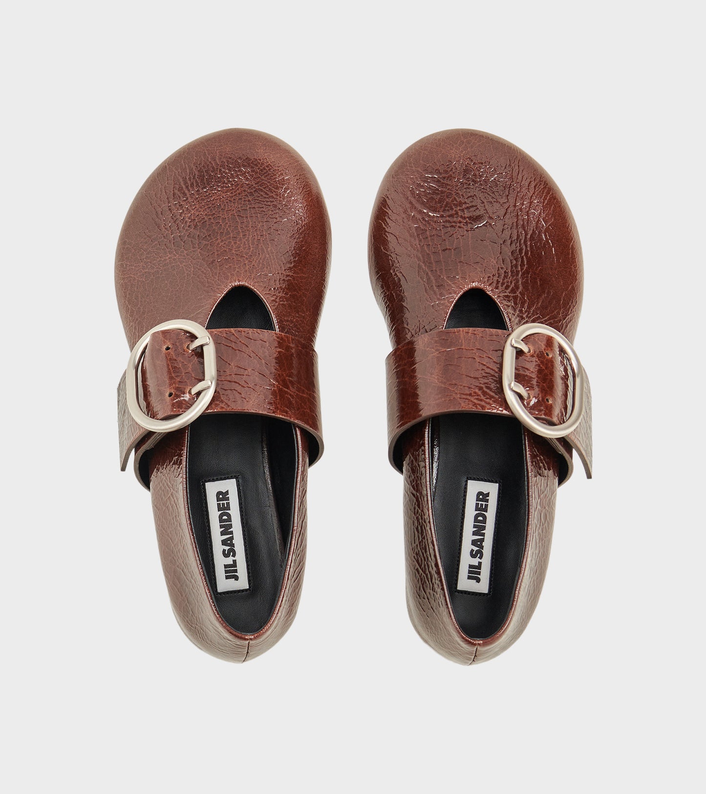 Cannolo Buckle Ballerina Dark Earth