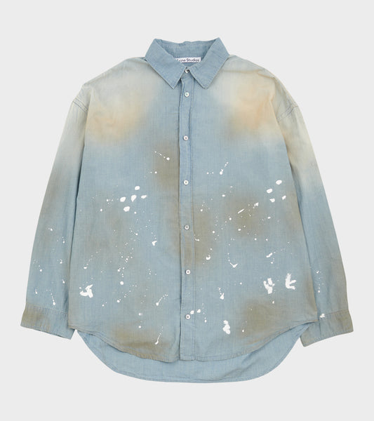 Paint Shirt Washed Blue