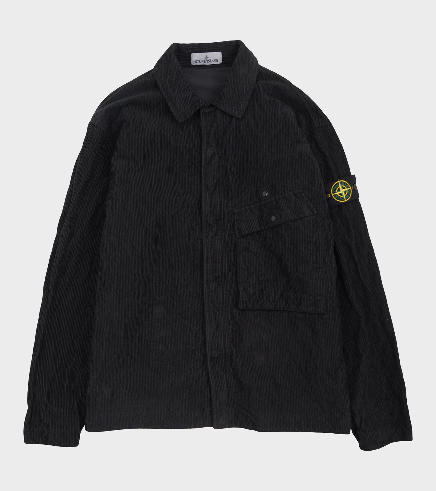 Cotton Corduroy Overshirt Black