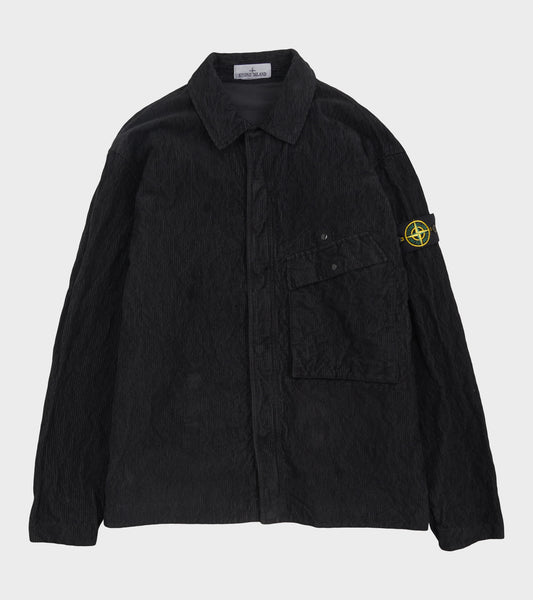 Cotton Corduroy Overshirt Black