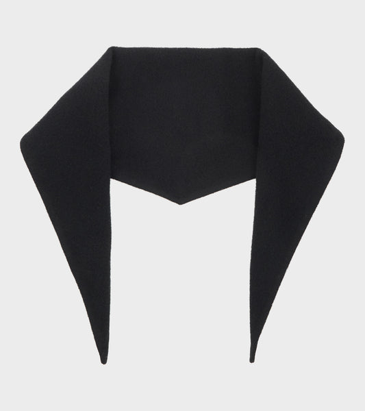Losange Mini Fleece Scarf Black