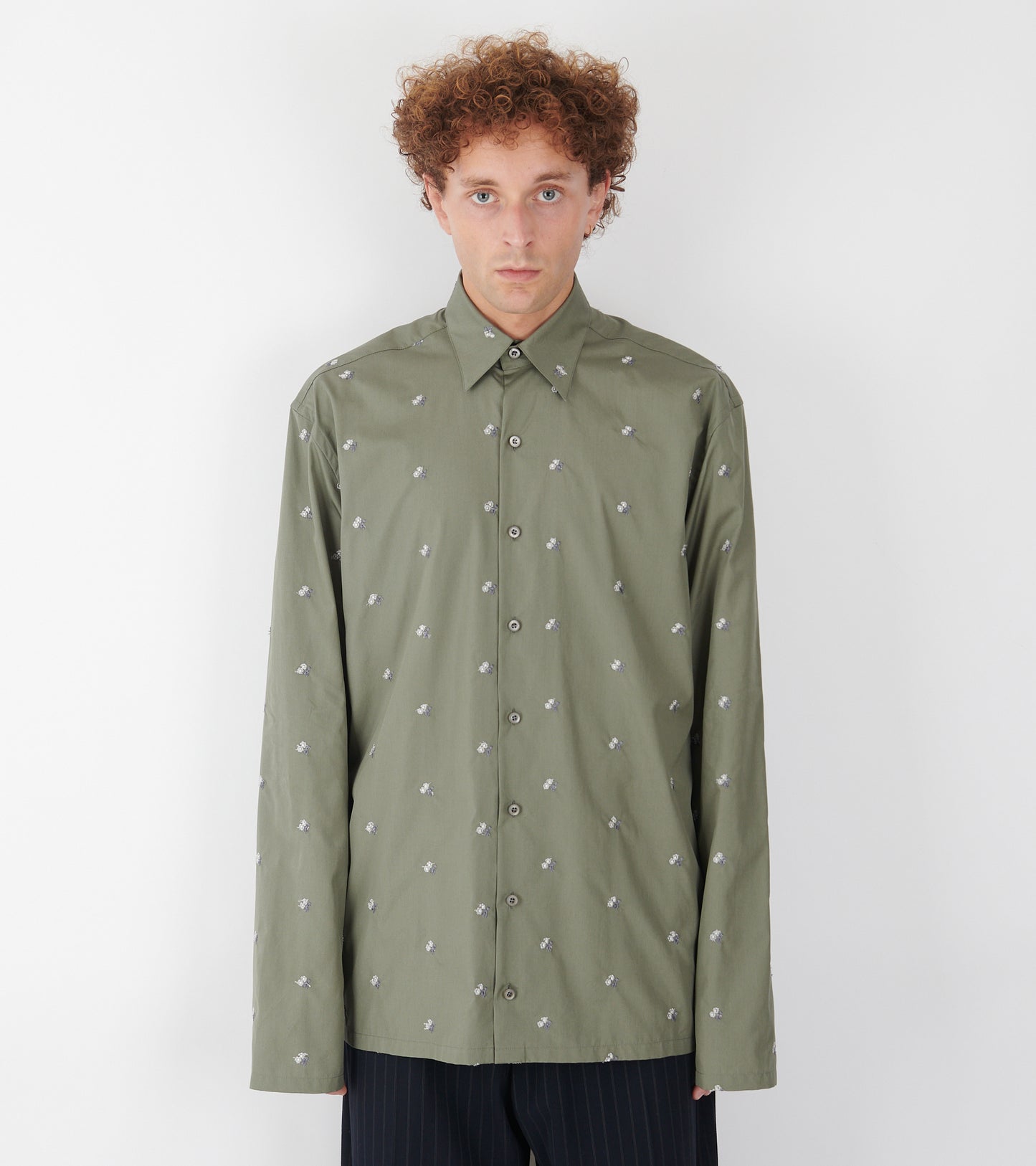 Poplin Shirt Camoscio Flowers