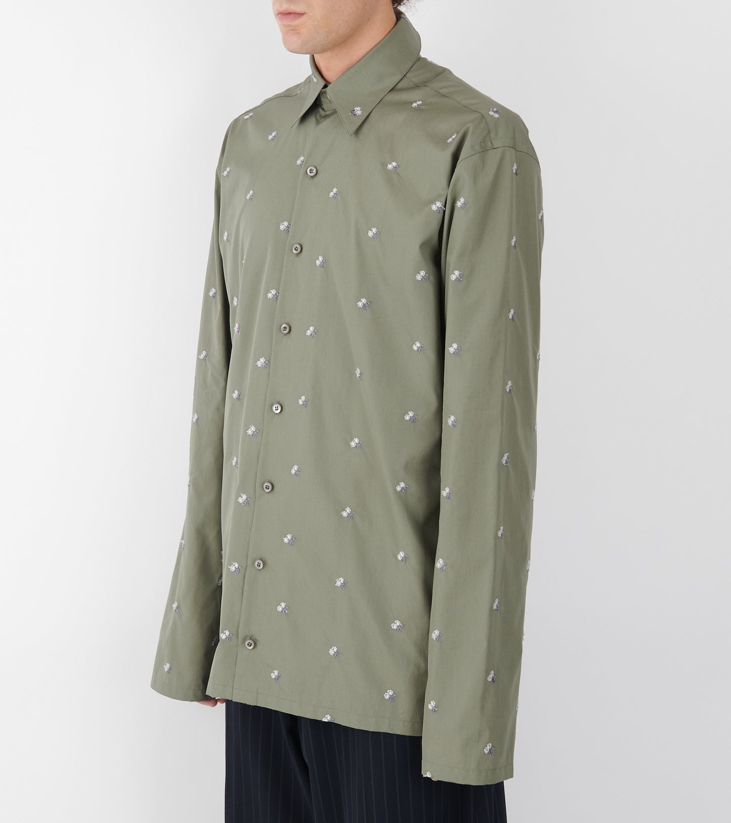 Poplin Shirt Camoscio Flowers
