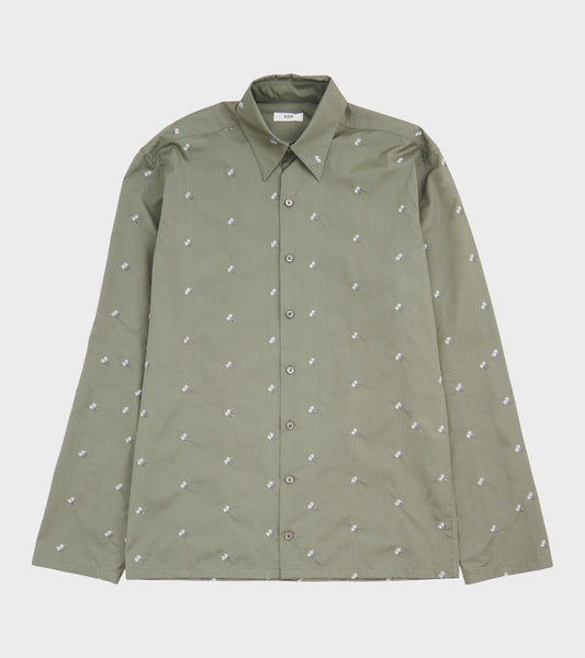 Poplin Shirt Camoscio Flowers