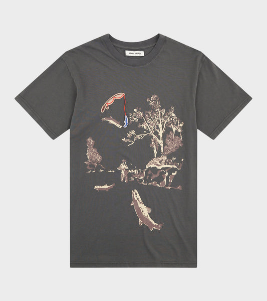 Fishing Rod Tee Dark Shadow