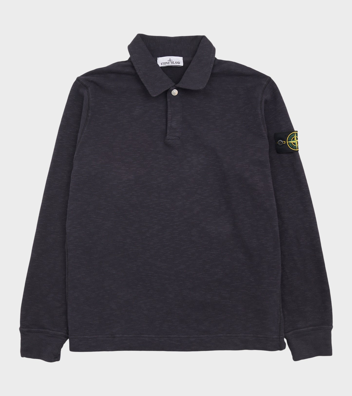 Cotton Sweat Polo Navy Melange