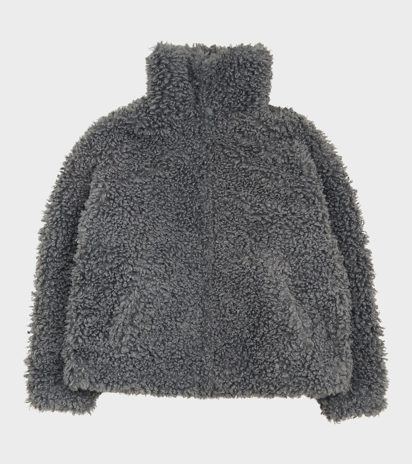 Faux Fur Jacket Carbon Grey