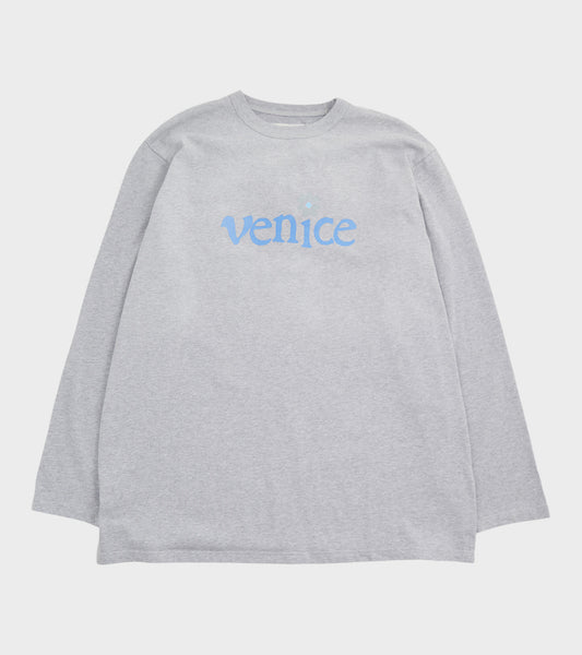 Venice L/S T-shirt Grey Melange/Blue