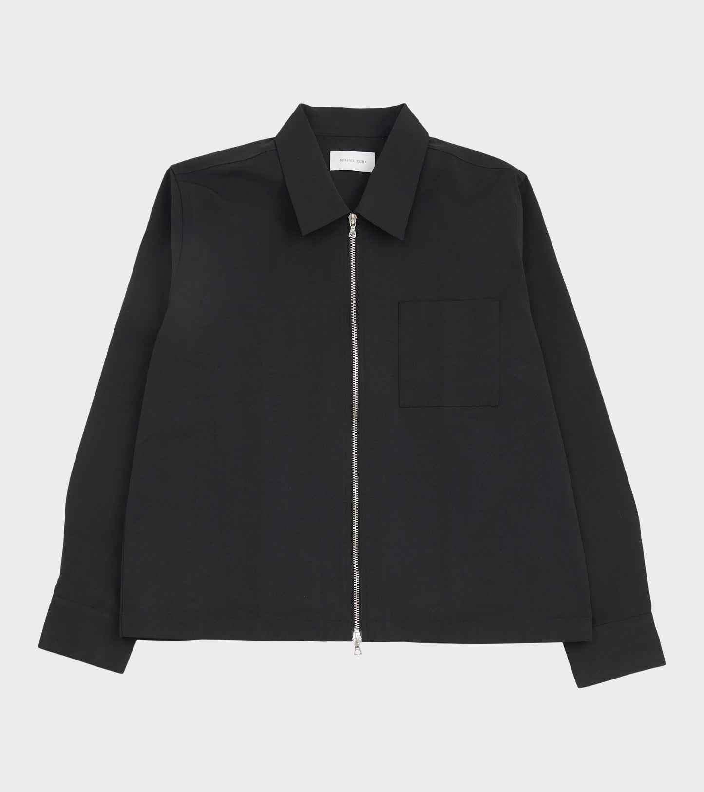 Shrunk Zip Shirt Black