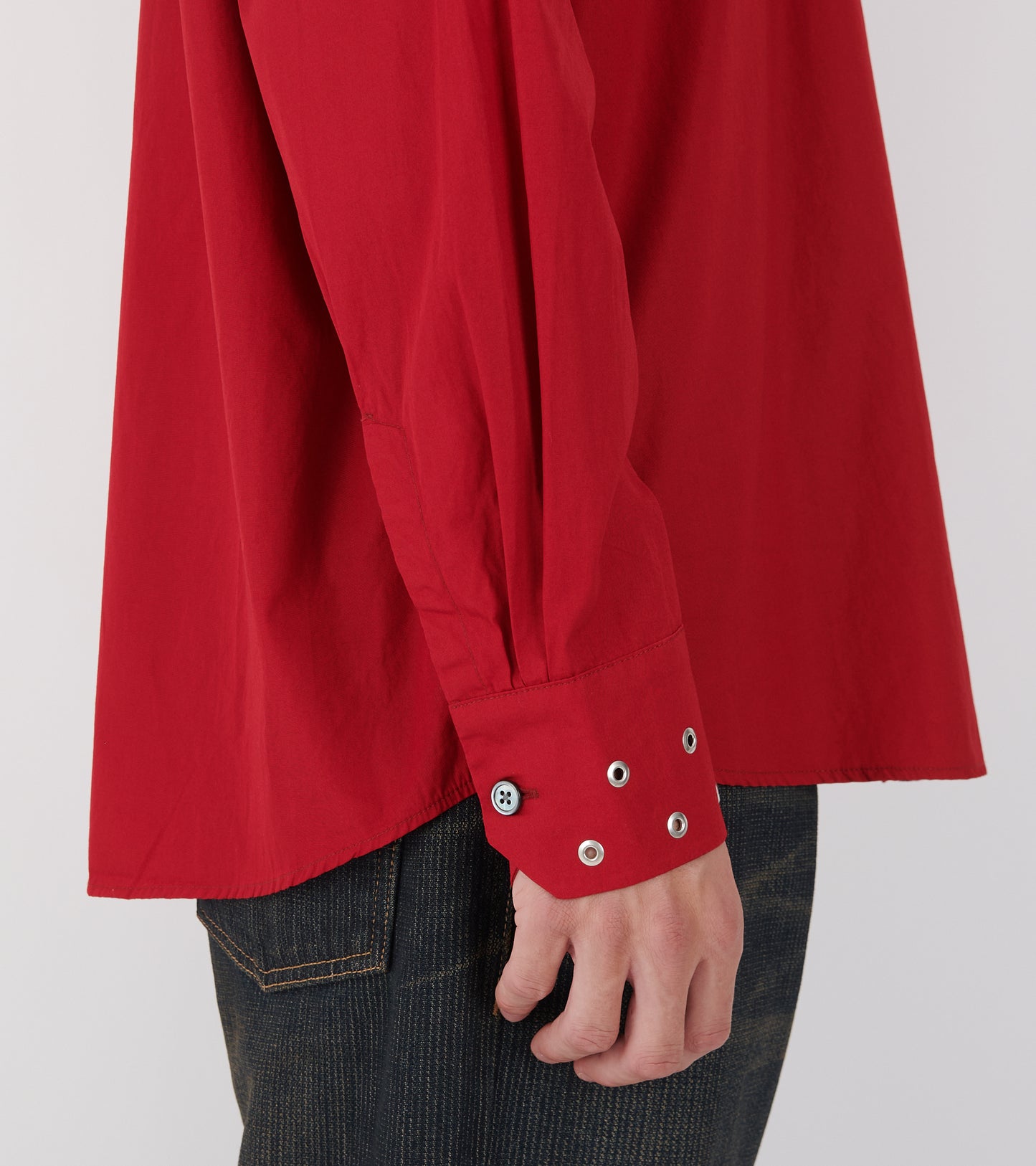 Above Shirt Lipstick Red Super Poplin