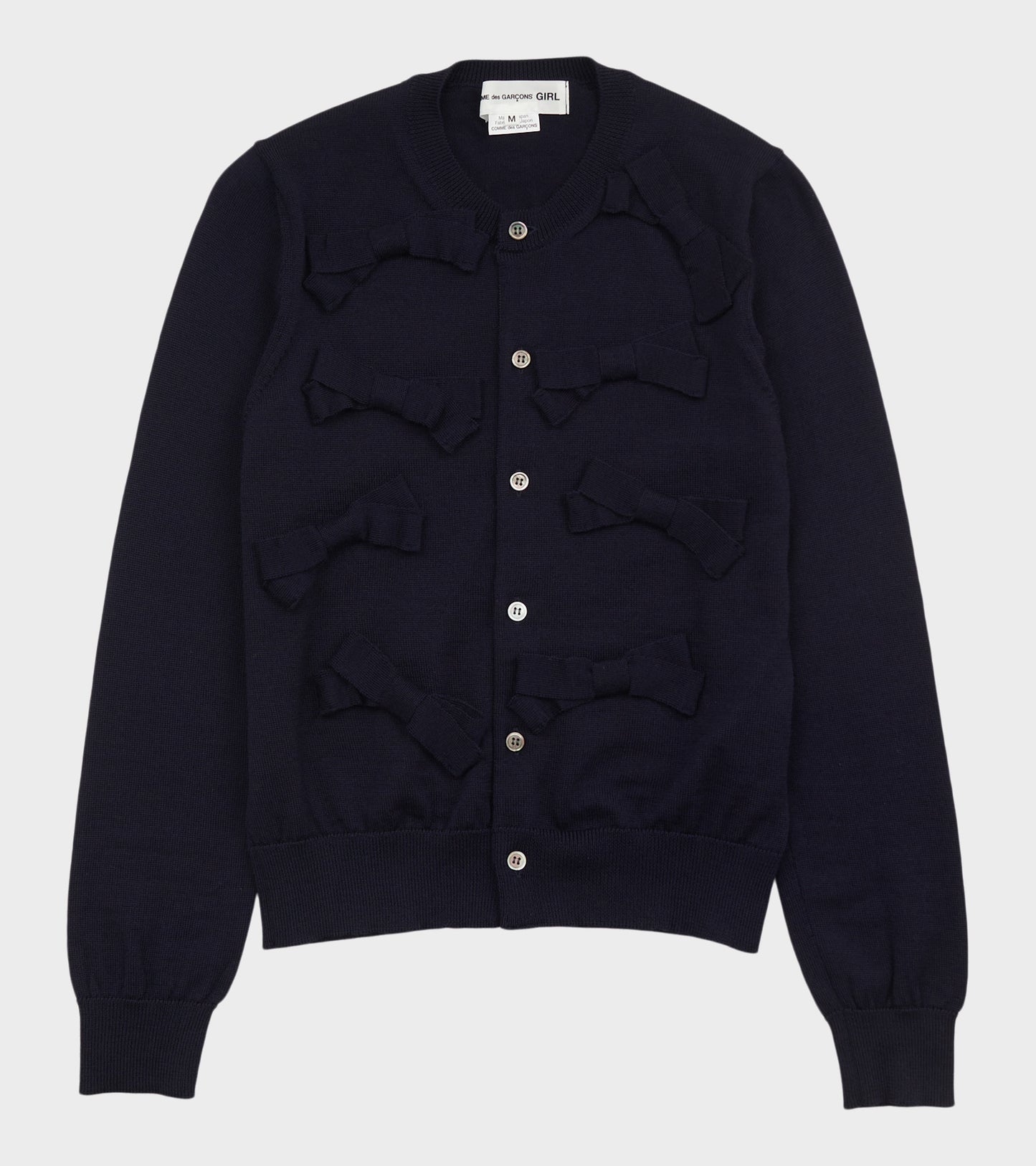 Bow Cardigan Navy