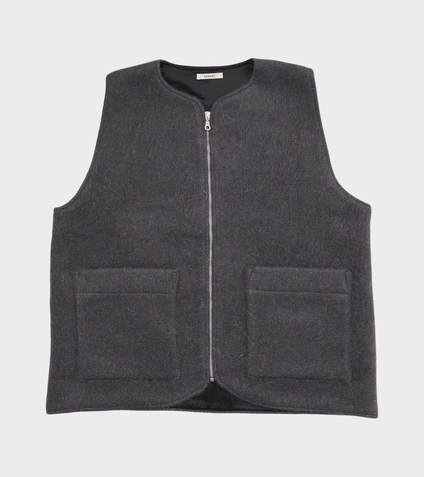 Hairy Wool River Vest Slate Grey