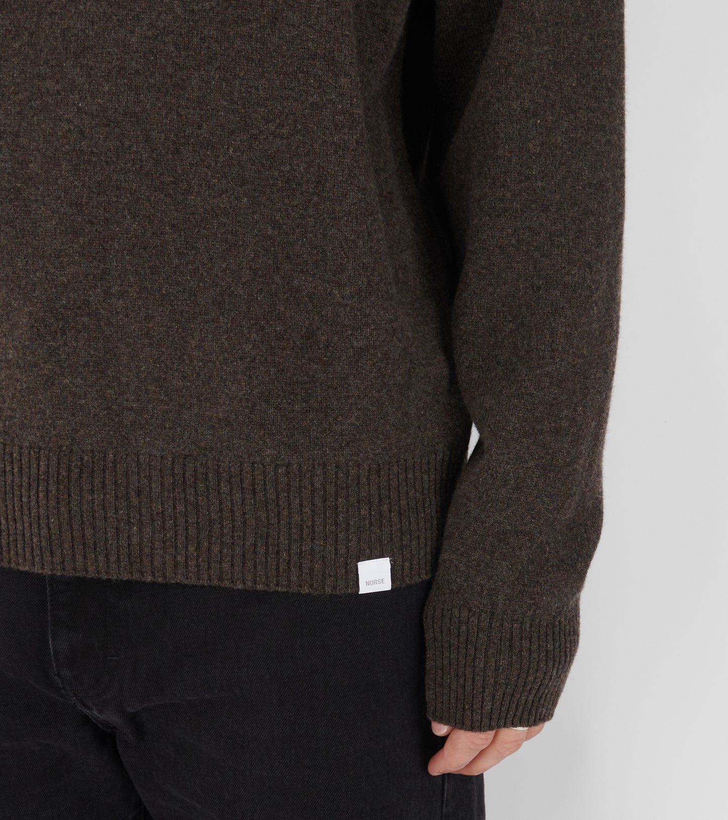 Norse Standard Merino Lambswool Sweater Heathland Brown