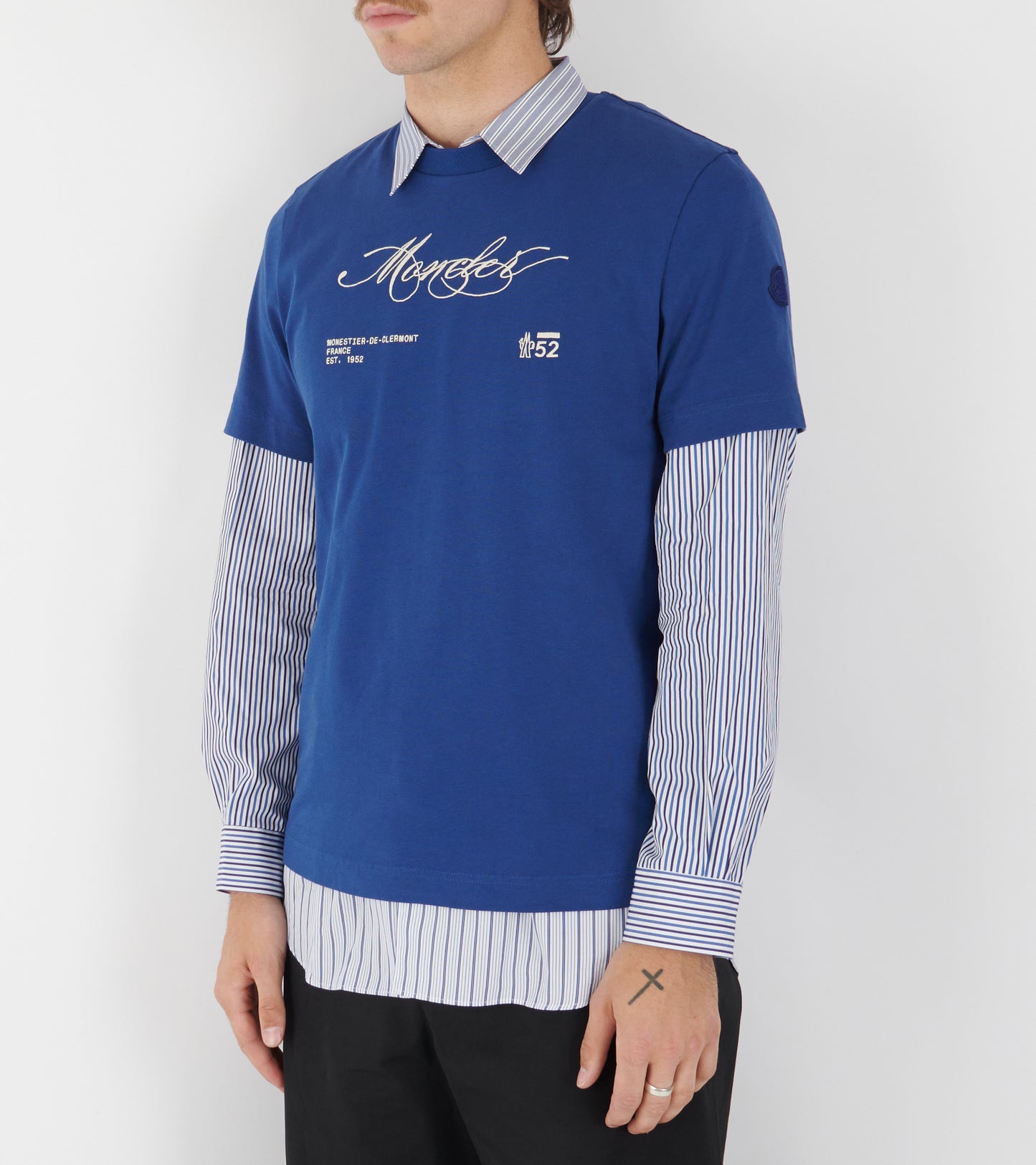 Embroidery Logo T-Shirt Blue