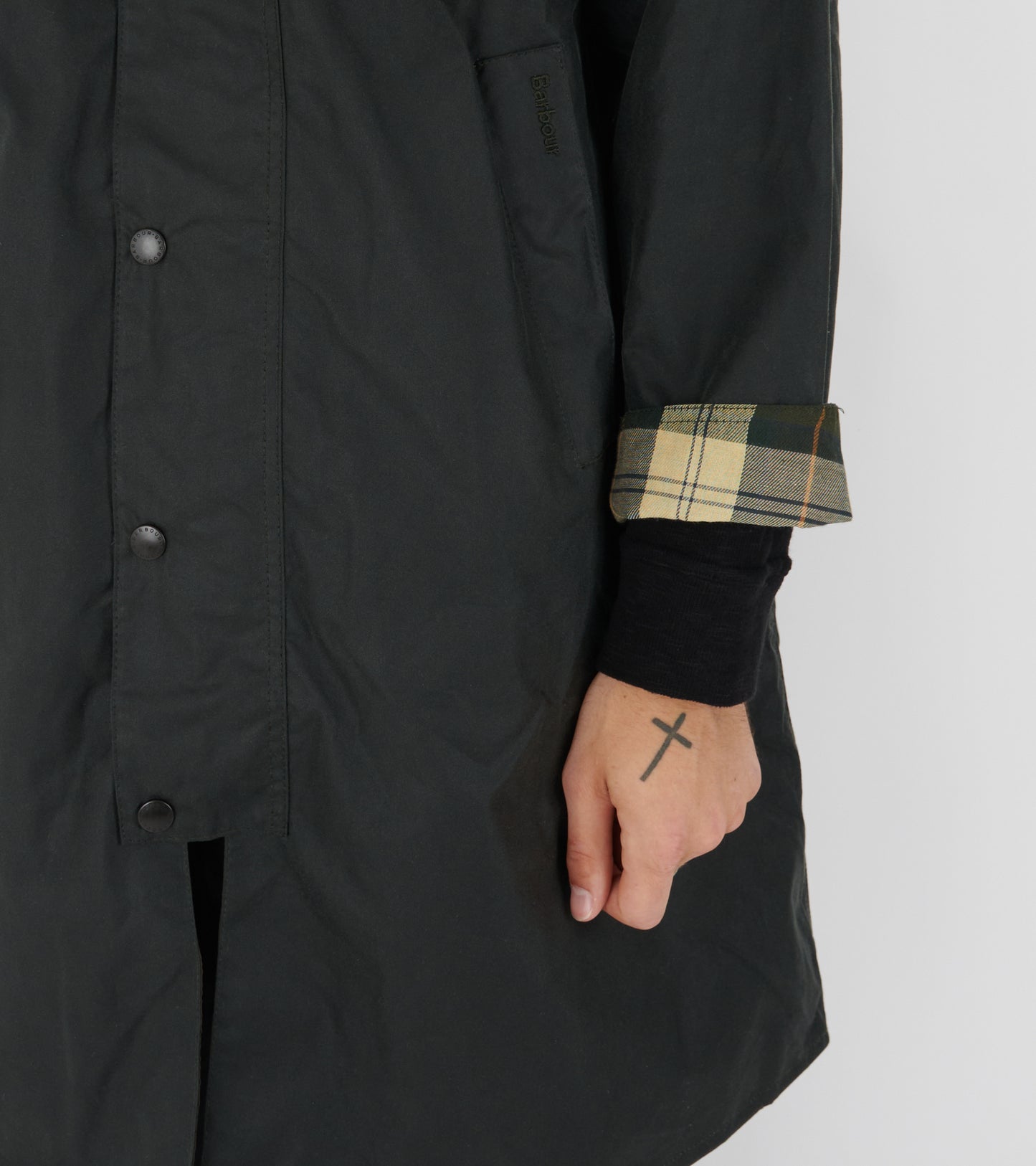 Barbour Modified Exmoor Wax Coat Sage