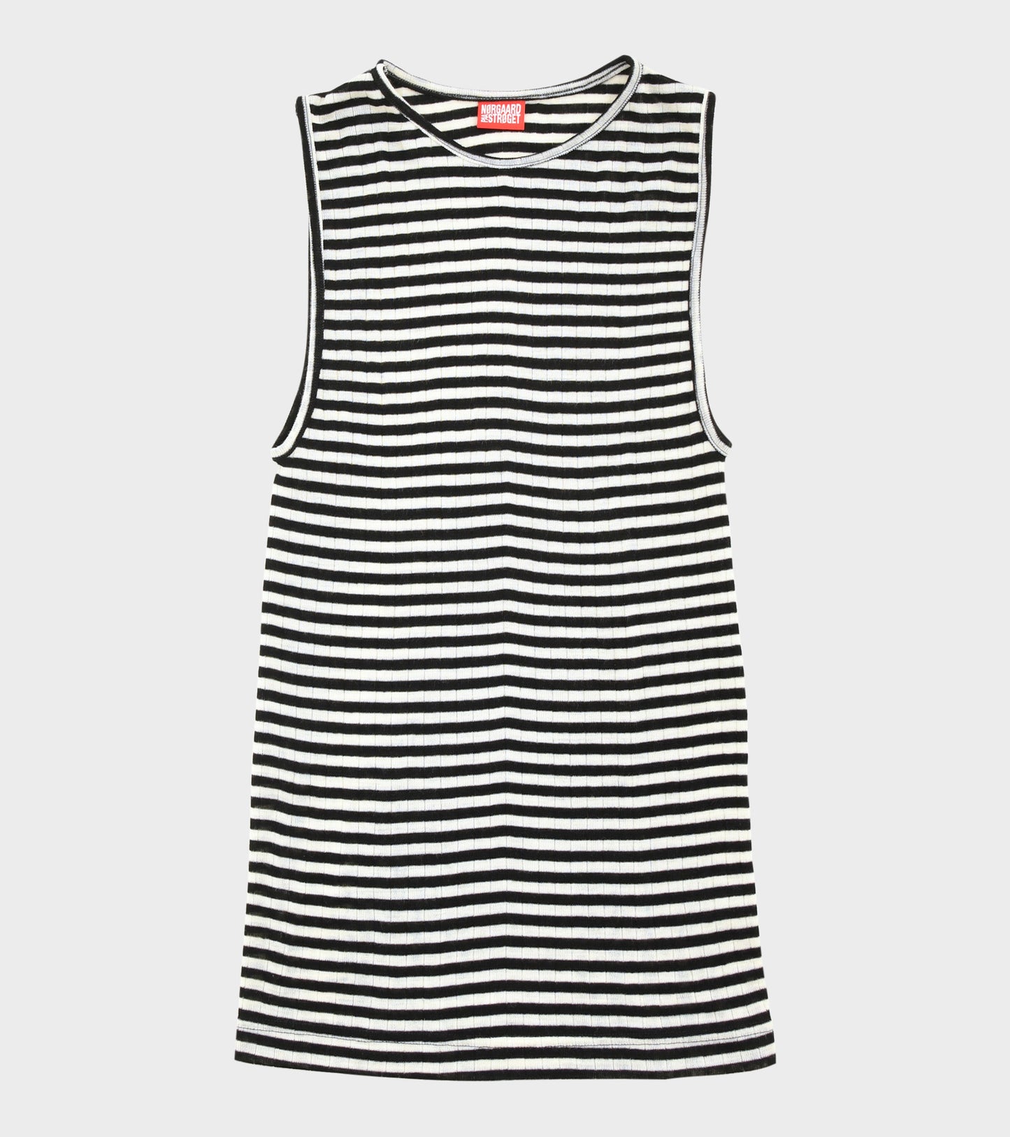 101 Tank Top Wool Black/Ecru