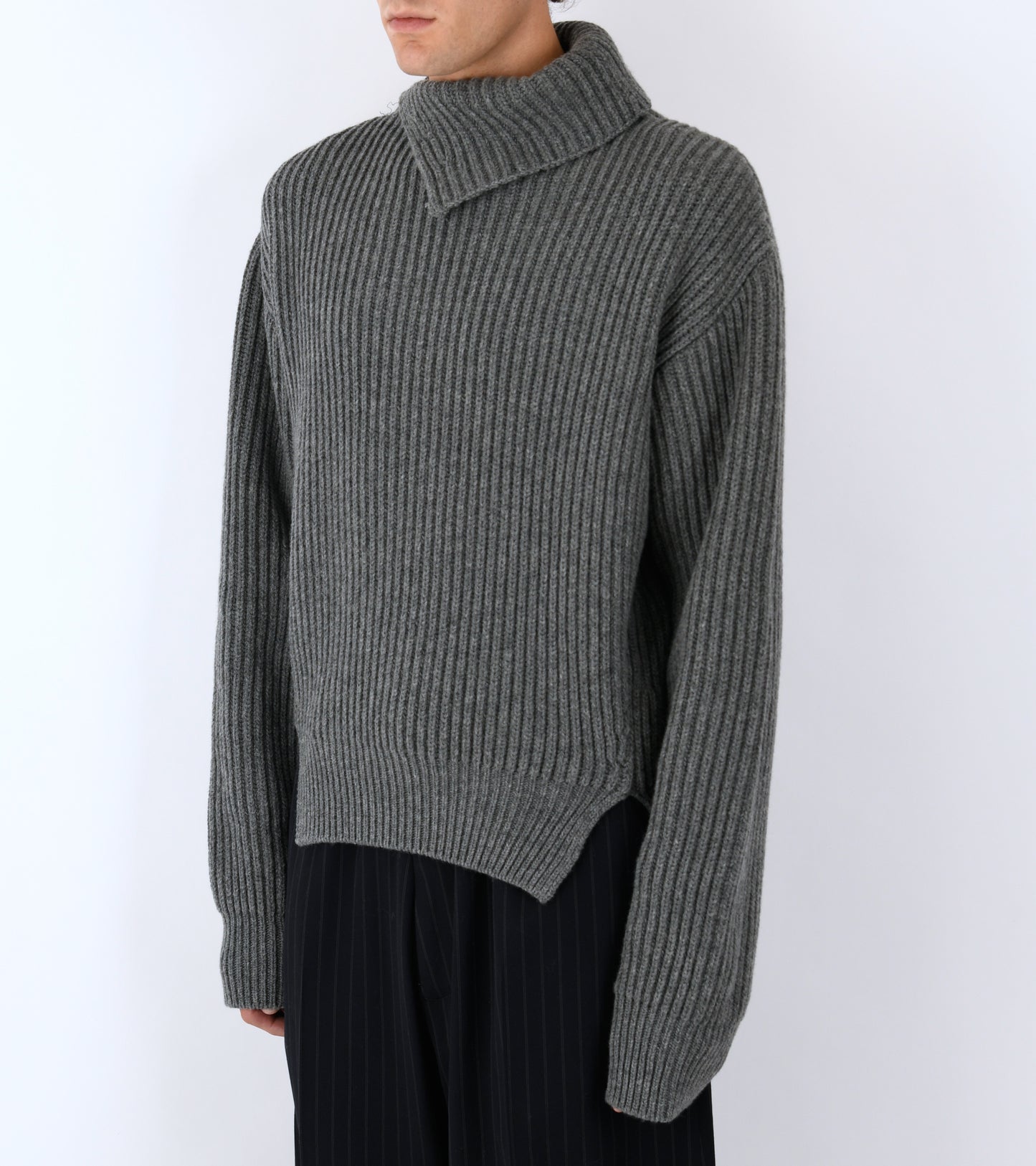 Wool Fisherman's Rib Jumper Koala
