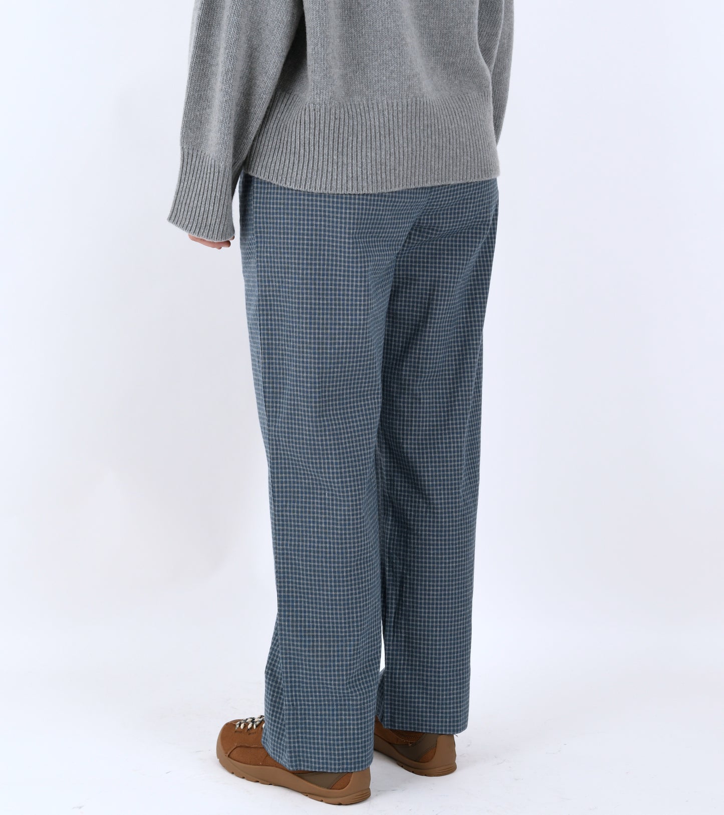 Jasmine Pants Blue/Cream Mini Check