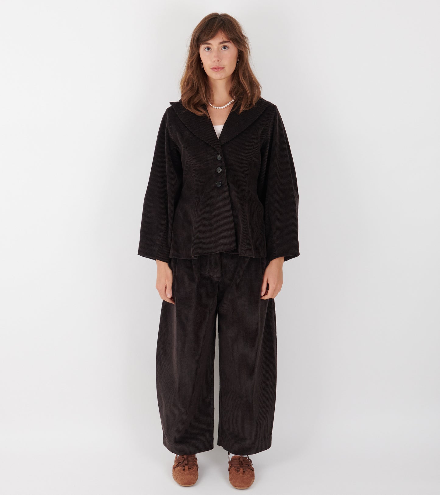Japanese Two-Tone Corduroy Tender Blazer Taupes